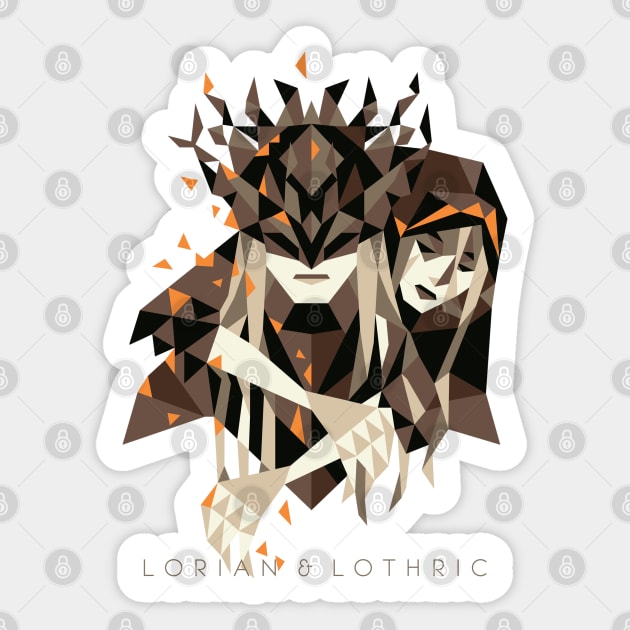 Lorian & Lothric Sticker by nahamut